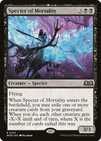 Magic: The Gathering Single - Wilds of Eldraine - Specter of Mortality (Foil) - Rare/0107 Lightly Played