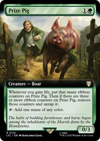 Magic: The Gathering Single - Commander: The Lord of the Rings: Tales of Middle-earth - Prize Pig (Extended Art) - Rare/0126 - Lightly Played