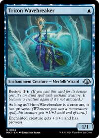 Magic: The Gathering Single - Modern Horizons 3 - Triton Wavebreaker - FOIL Uncommon/0074 - Lightly Played