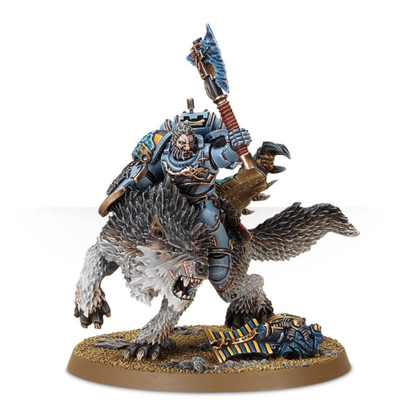 Warhammer 40,000 - Space Wolves Wolf Lord on Thunderwolf