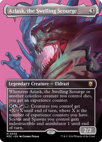 Magic: The Gathering Single - Modern Horizons 3 - Azlask, the Swelling Scourge (Borderless) - FOIL Mythic/0009 - Lightly Played