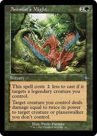 Magic: The Gathering Single - March of the Machine: The Aftermath - Animist's Might (Retro Frame) (Foil) - Uncommon/70 - Lightly Played