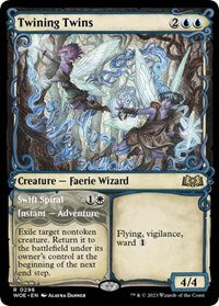 Magic: The Gathering Single - Wilds of Eldraine - Twining Twins (Showcase) (Foil) - Rare/0296 Lightly Played