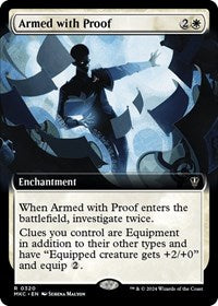 Magic: The Gathering Single - Commander: Murders at Karlov Manor - Armed with Proof (Extended Art) - Rare/0320 Lightly Played