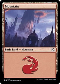 Magic: The Gathering Single - March of the Machine - Mountain (0280) (Foil) - Land/0280 - Lightly Played