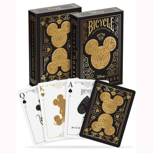 BICYCLE PLAYING CARDS: DISNEY: BLACK AND GOLD MICKEY