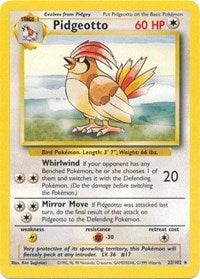 Pokemon Singles - Base Set - Pidgeotto - Rare/022 - Lightly Played