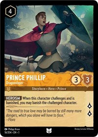 Disney Lorcana Single - First Chapter - Prince Phillip, Dragonslayer - Uncommon/016 Lightly Played