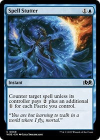 Magic: The Gathering Single - Wilds of Eldraine - Spell Stutter (Foil) - Rare/0069 Lightly Played