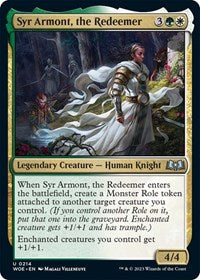Magic: The Gathering Single - Wilds of Eldraine - Syr Armont, the Redeemer - FOIL Uncommon/0214 Lightly Played