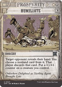 Magic: The Gathering Single - Outlaws of Thunder Junction: Breaking News - Humiliate - Uncommon/0047 - Lightly Played