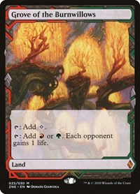 Magic: The Gathering Single - Zendikar Rising Expeditions - Grove of the Burnwillows - Mythic/025 Lightly Played