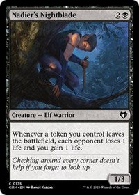 Magic: The Gathering Single - Commander Masters - Nadier's Nightblade - FOIL Common/0175 - Lightly Played