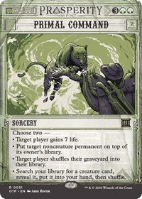 Magic: The Gathering Single - Outlaws of Thunder Junction: Breaking News - Primal Command - Rare/0031 - Lightly Played