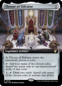 Magic: The Gathering Single - Commander: Wilds of Eldraine - Throne of Eldraine (Extended Art) - Rare/0040 Lightly Played