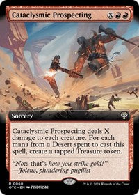 Magic: The Gathering Single - Commander: Outlaws of Thunder Junction - Cataclysmic Prospecting (Extended Art) - Rare/0080 Lightly Played