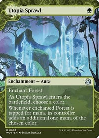 Magic: The Gathering Single - Wilds of Eldraine: Enchanting Tales - Utopia Sprawl - Uncommon/0063 Lightly Played
