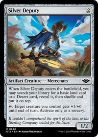Magic: The Gathering Single - Outlaws of Thunder Junction - Silver Deputy - FOIL Common/0248 - Lightly Played