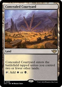 Magic: The Gathering Single - Outlaws of Thunder Junction - Concealed Courtyard - FOIL Rare/0268 Lightly Played