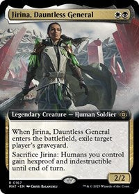 Magic: The Gathering Single - March of the Machine: The Aftermath - Jirina, Dauntless General (Extended Art) - Rare/0167 - Lightly Played