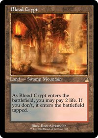 Magic: The Gathering Single - Ravnica Remastered - Blood Crypt (Retro Frame) - Rare/0397 Lightly Played