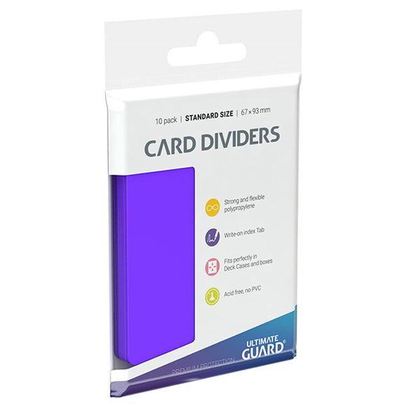 Card Dividers: Standard Size- Purple