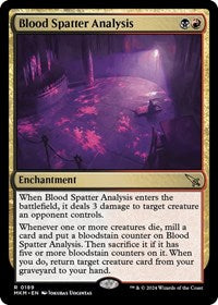 Magic: The Gathering Single - Murders at Karlov Manor - Blood Spatter Analysis - FOIL Rare/0189 Lightly Played