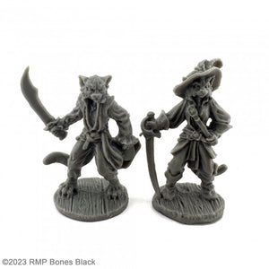 Reaper Bones Black - Catfolk Buccaneer and Duelist 20734