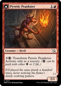 Magic: The Gathering Single - March of the Machine - Pyretic Prankster - Common/0157 - Lightly Played