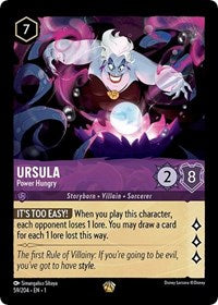 Disney Lorcana Single - First Chapter - Ursula, Power Hungry - Legendary/059 Lightly Played