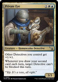 Magic: The Gathering Single - Murders at Karlov Manor - Private Eye - FOIL Uncommon/0223 Lightly Played