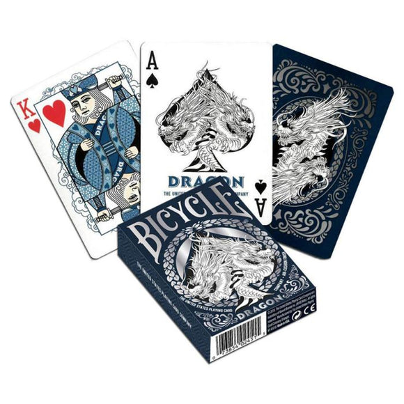 BICYCLE PLAYING CARDS: Dragon Premium Black