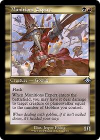 Magic: The Gathering Single - Modern Horizons - Munitions Expert (Retro Frame) - FOIL Uncommon/0016 - Lightly Played