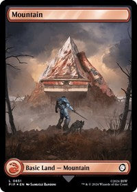 Magic: The Gathering Single - Universes Beyond: Fallout - Mountain (0323) - FOIL Rare/0323 Lightly Played