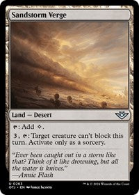 Magic: The Gathering Single - Outlaws of Thunder Junction - Sandstorm Verge - FOIL Uncommon/263 Lightly Played