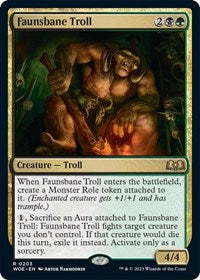 Magic: The Gathering Single - Wilds of Eldraine - Faunsbane Troll - FOIL Rare/0203 Lightly Played