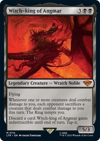 Magic: The Gathering Single - Universes Beyond: The Lord of the Rings: Tales of Middle-earth - Witch-king of Angmar (Foil) - Mythic/0114 - Lightly Played