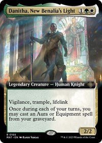 Magic: The Gathering Single - March of the Machine: The Aftermath - Danitha, New Benalia's Light (Extended Art) (Foil) - Rare/0166 - Lightly Played