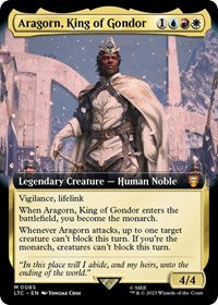 Magic: The Gathering Single - Commander: The Lord of the Rings: Tales of Middle-earth - Aragorn, King of Gondor (Extended Art) - Mythic/0085 - Lightly Played
