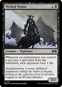 Magic: The Gathering Single - Wilds of Eldraine - Wicked Visitor - FOIL Common/0116 Lightly Played