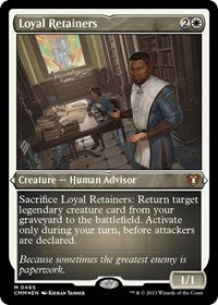 Magic: The Gathering Single - Commander Masters - Loyal Retainers (Foil Etched) - FOIL Mythic/0465 - Lightly Played