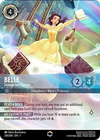 Disney Lorcana Single - First Chapter - Belle, Strange but Special (Alternate Art) - Enchanted/214 Lightly Played