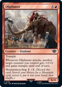 Magic: The Gathering Single - Universes Beyond: The Lord of the Rings: Tales of Middle-earth - Oliphaunt (Foil) - Common/0139 - Lightly Played