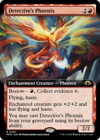 Magic: The Gathering Single - Modern Horizons 3 - Detective's Phoenix (Extended Art) - Common/0457 - Lightly Played