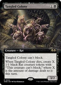 Magic: The Gathering Single - Wilds of Eldraine - Tangled Colony (Extended Art) - Rare/0344 Lightly Played
