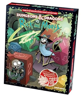 CONSIGNMENT - Dungeons & Dragons vs Rick and Morty (D&D Tabletop Roleplaying Game Adventure Boxed Set)