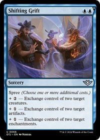Magic: The Gathering Single - Outlaws of Thunder Junction - Shifting Grift - FOIL Uncommon/0066 - Lightly Played