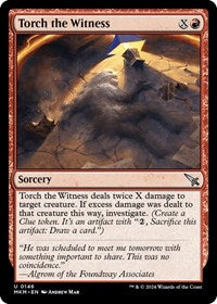 Magic: The Gathering Single - Murders at Karlov Manor - Torch the Witness (a) - FOIL Uncmmon/0146 Lightly Played