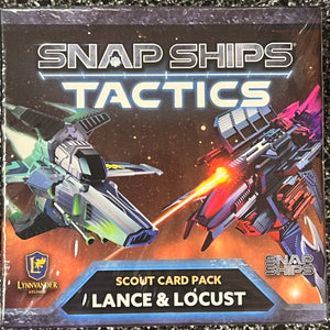 Snap Ships Tactics Constructible Miniatures Game - Scout Card Pack - LANCE & LOCUST