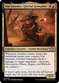 Magic: The Gathering Single - Outlaws of Thunder Junction - Vial Smasher, Gleeful Grenadier - FOIL Uncommon/0235 - Lightly Played